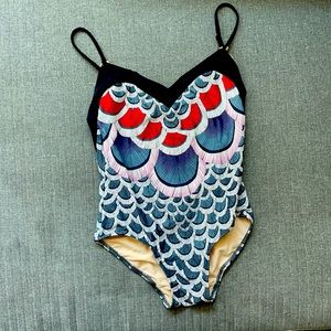 Mara Hoffman Low-Back One-Piece Swimsuit